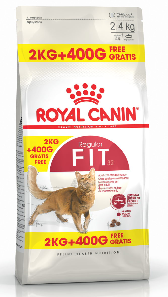 Royal Canin FHN Fit 2kg + 400g DĀVANĀ!